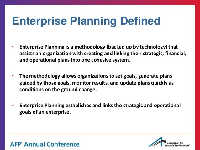 types of planning systems enterprise meaning